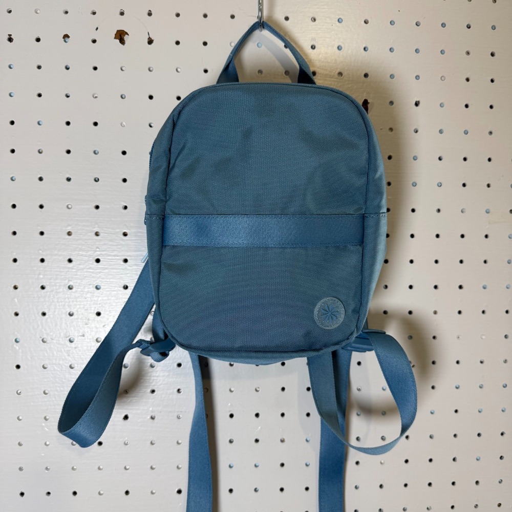 Athleta Girl Power Up Mini Small Backpack Teal Kids Zipper School Travel Bag